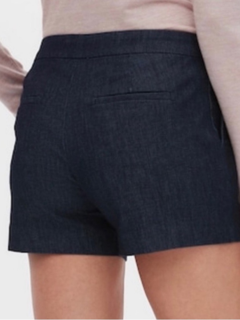 Banana Republic Women's Dark Blue Denim-Look Casual Shorts